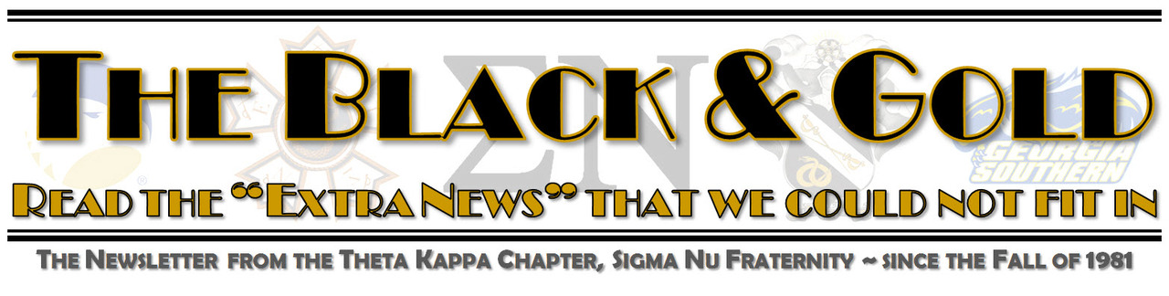 Black & Gold - Extra News - The stuff wouldn't fit in or we couldn't print