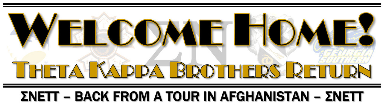 Welcome Home Theta Kappa Brothers!